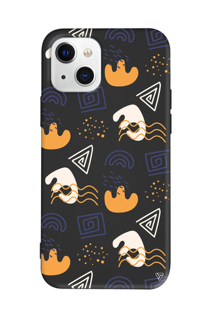 Abstract 2 Lansman Model İçi Kadife Silikon Telefon Kılıfı