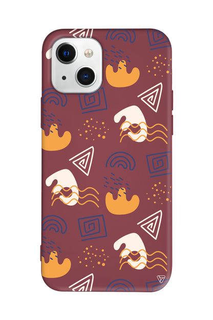 Abstract 2 Lansman Model İçi Kadife Silikon Telefon Kılıfı