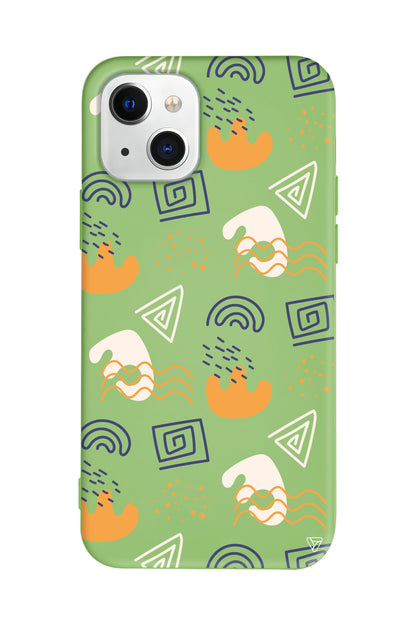 Abstract 2 Lansman Model İçi Kadife Silikon Telefon Kılıfı