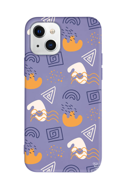 Abstract 2 Lansman Model İçi Kadife Silikon Telefon Kılıfı