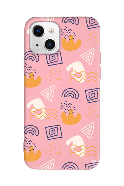 Abstract 2 Lansman Model İçi Kadife Silikon Telefon Kılıfı