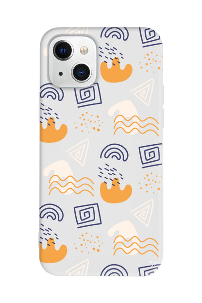 Abstract 2 Lansman Model İçi Kadife Silikon Telefon Kılıfı