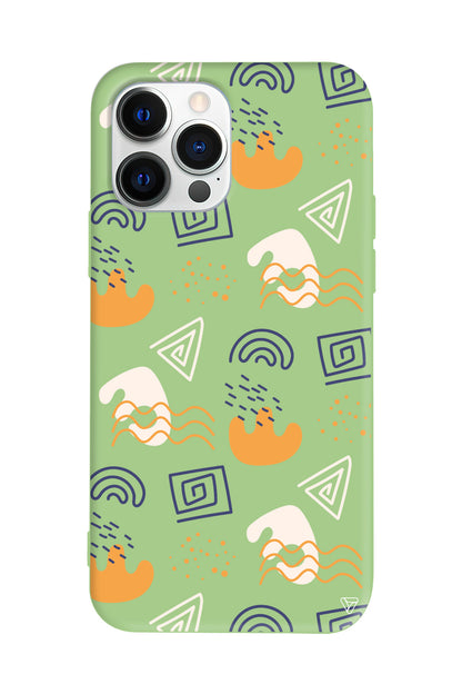 Abstract 2 Lansman Model İçi Kadife Silikon Telefon Kılıfı