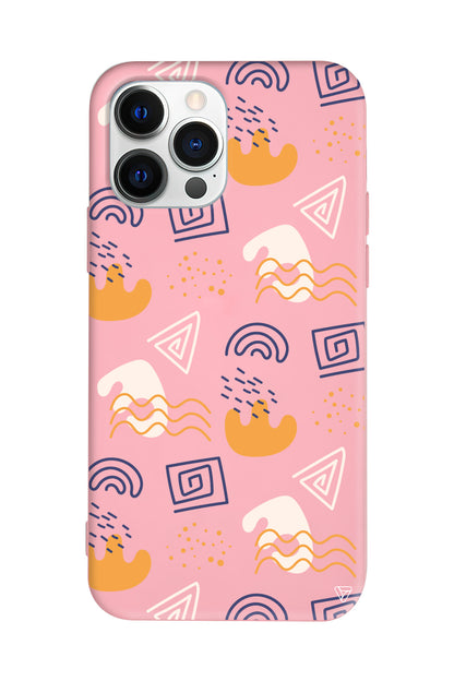 Abstract 2 Lansman Model İçi Kadife Silikon Telefon Kılıfı