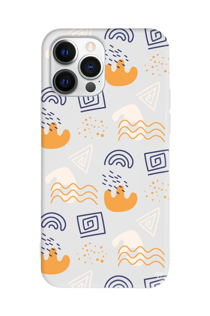 Abstract 2 Lansman Model İçi Kadife Silikon Telefon Kılıfı