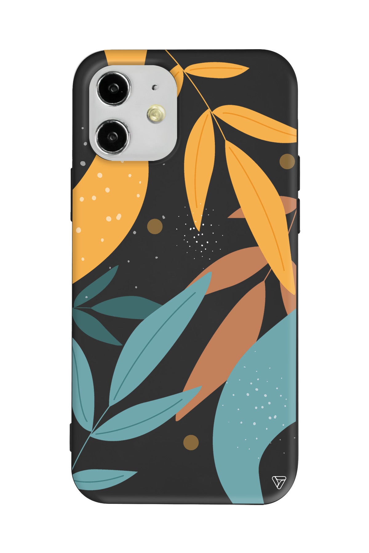 Leaf Shape Lansman Model İçi Kadife Silikon Telefon Kılıfı