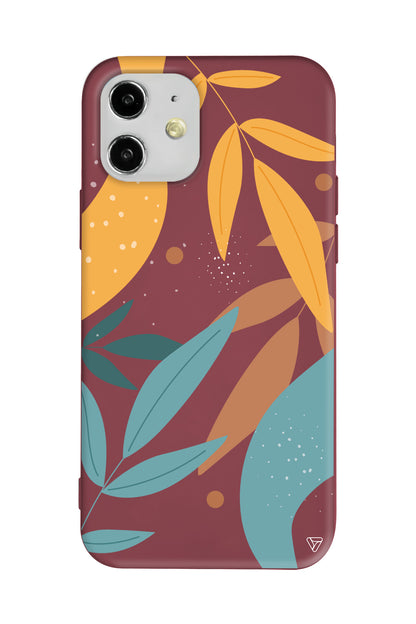 Leaf Shape Lansman Model İçi Kadife Silikon Telefon Kılıfı