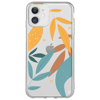 Leaf Shape Lansman Model İçi Kadife Silikon Telefon Kılıfı