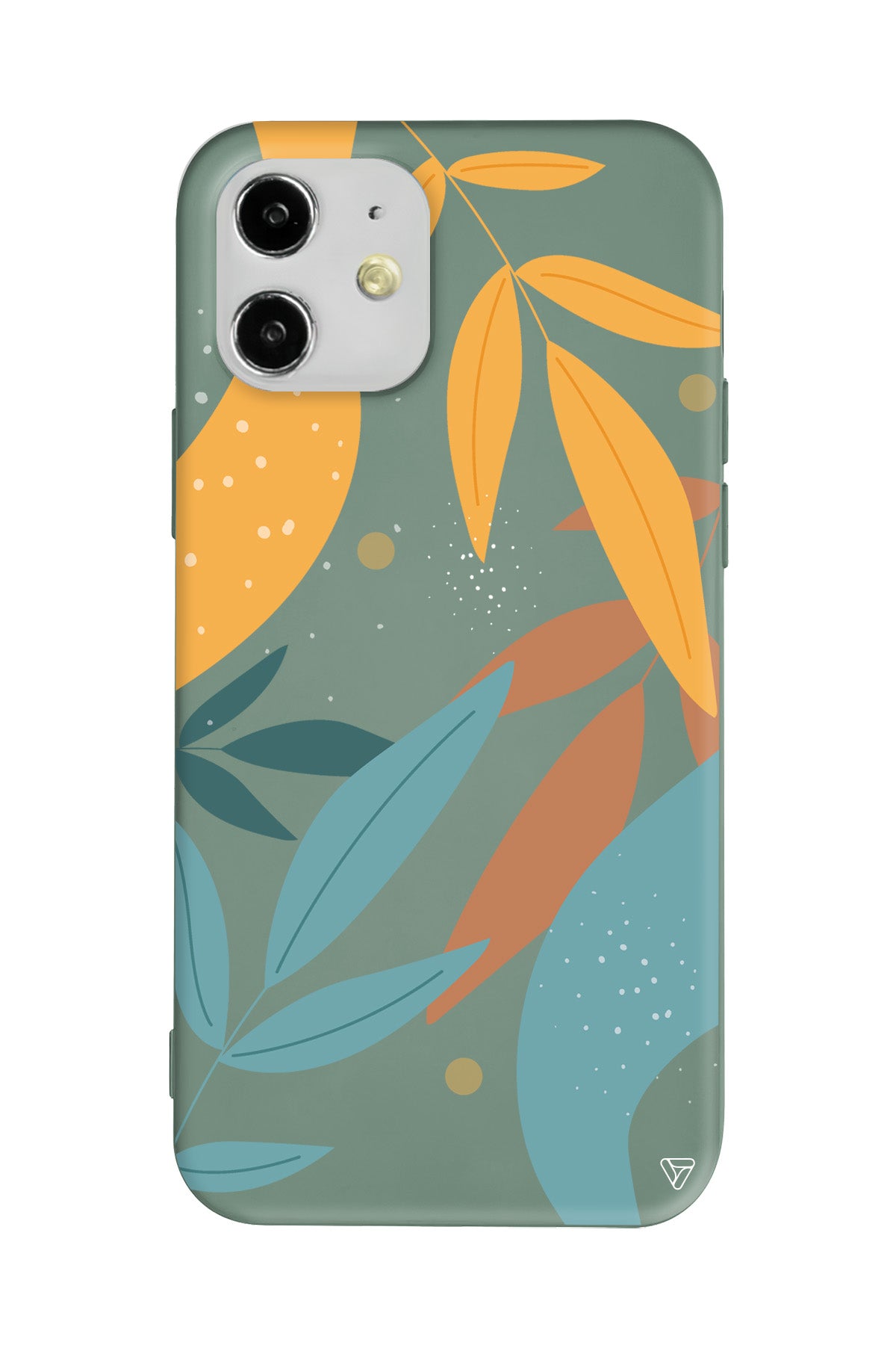 Leaf Shape Lansman Model İçi Kadife Silikon Telefon Kılıfı