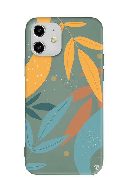 Leaf Shape Lansman Model İçi Kadife Silikon Telefon Kılıfı