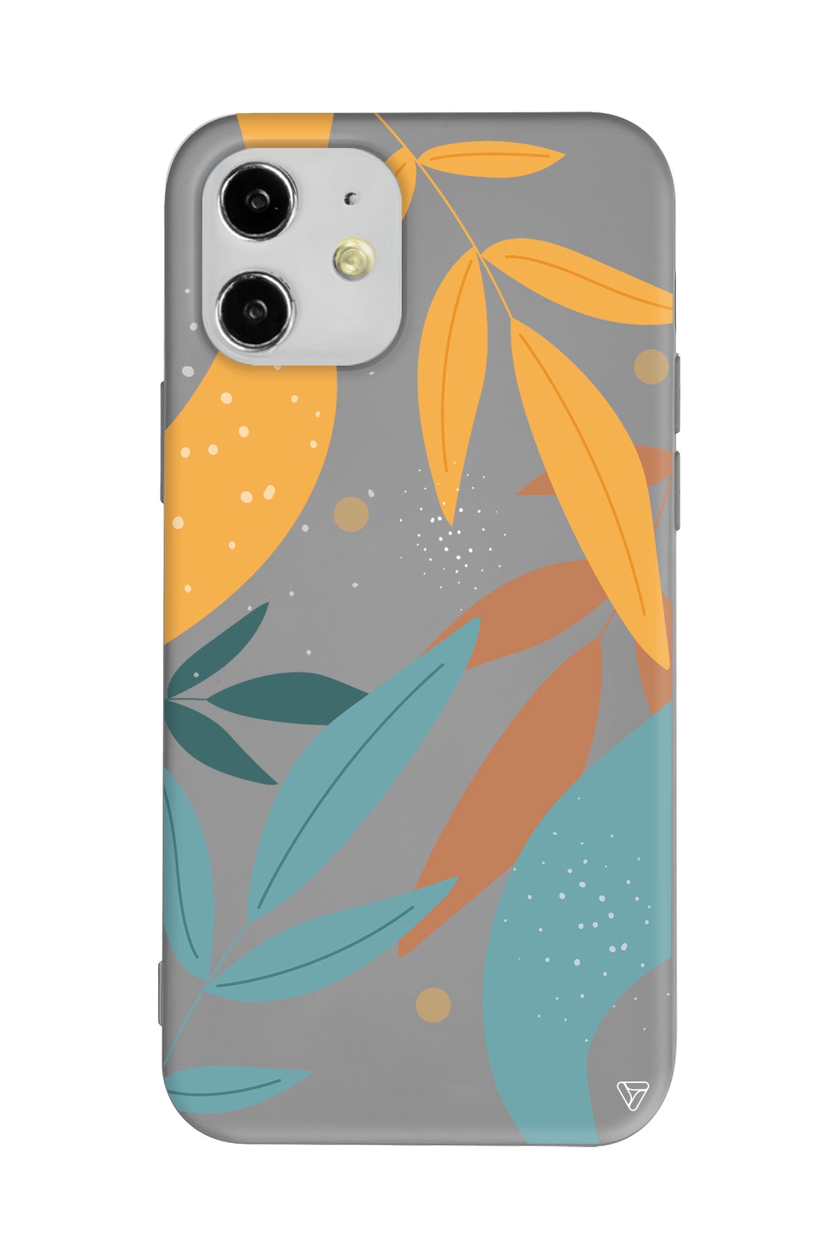 Leaf Shape Lansman Model İçi Kadife Silikon Telefon Kılıfı