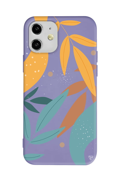 Leaf Shape Lansman Model İçi Kadife Silikon Telefon Kılıfı