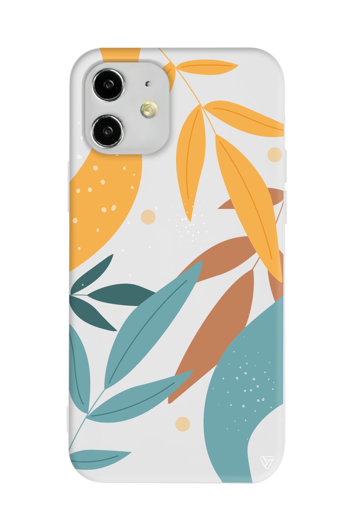 Leaf Shape Lansman Model İçi Kadife Silikon Telefon Kılıfı