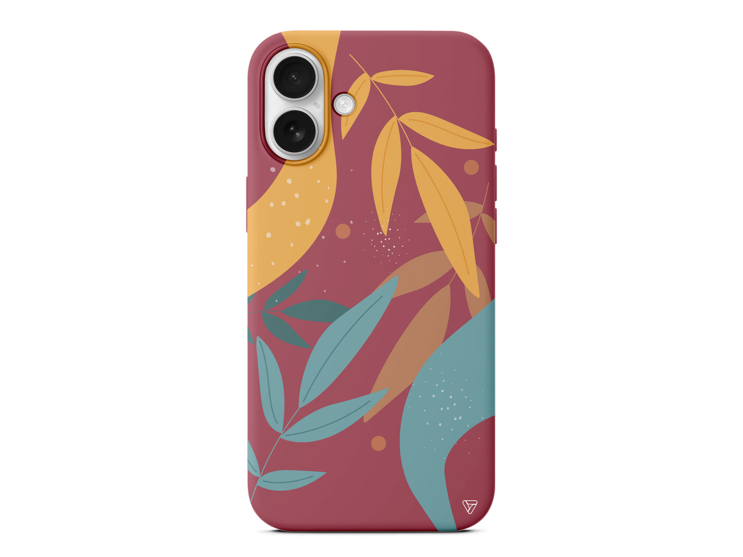 Leaf Shape Lansman Model İçi Kadife Silikon Telefon Kılıfı