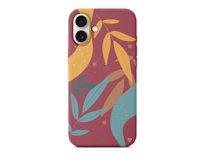 Leaf Shape Lansman Model İçi Kadife Silikon Telefon Kılıfı