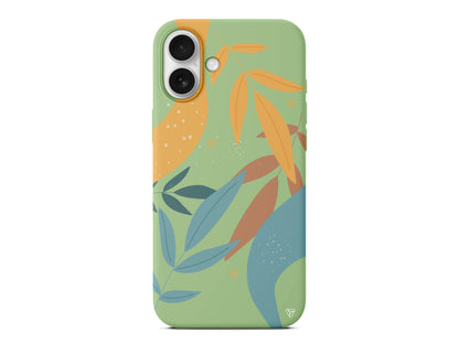 Leaf Shape Lansman Model İçi Kadife Silikon Telefon Kılıfı