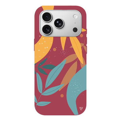 Leaf Shape Lansman Model İçi Kadife Silikon Telefon Kılıfı