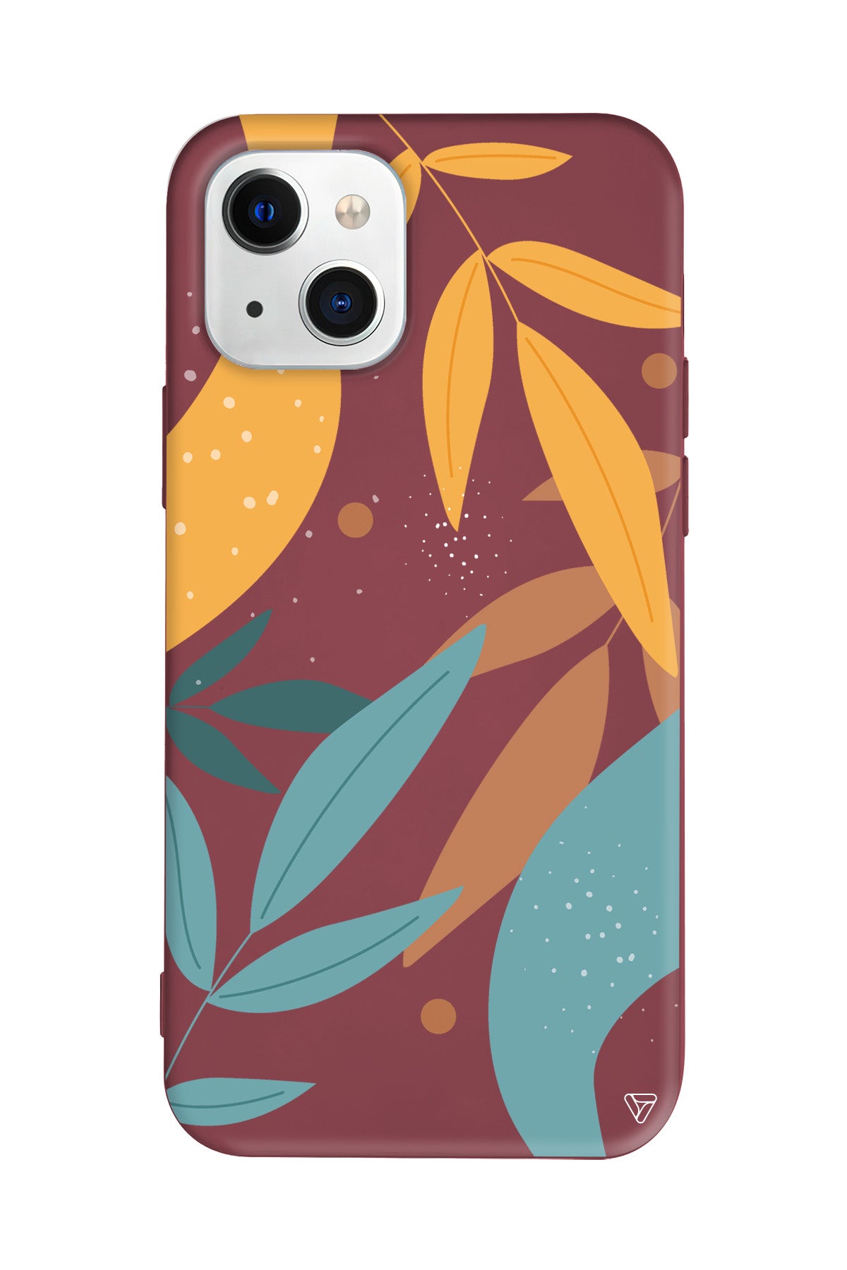 Leaf Shape Lansman Model İçi Kadife Silikon Telefon Kılıfı