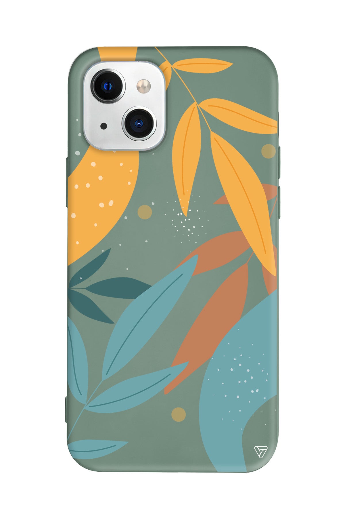 Leaf Shape Lansman Model İçi Kadife Silikon Telefon Kılıfı