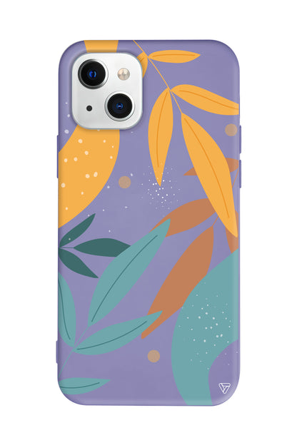 Leaf Shape Lansman Model İçi Kadife Silikon Telefon Kılıfı