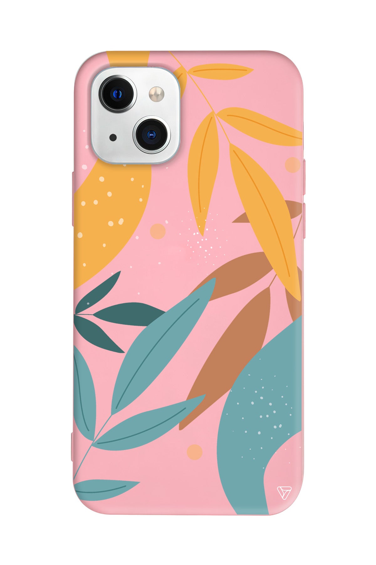 Leaf Shape Lansman Model İçi Kadife Silikon Telefon Kılıfı