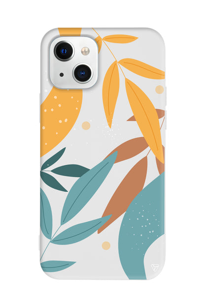 Leaf Shape Lansman Model İçi Kadife Silikon Telefon Kılıfı