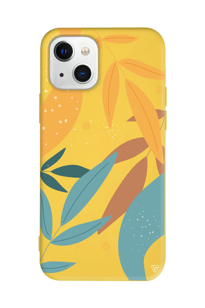 Leaf Shape Lansman Model İçi Kadife Silikon Telefon Kılıfı