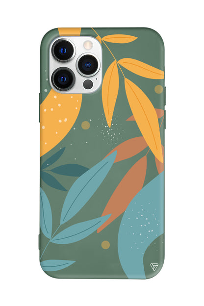 Leaf Shape Lansman Model İçi Kadife Silikon Telefon Kılıfı