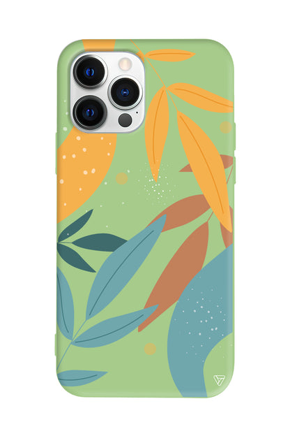 Leaf Shape Lansman Model İçi Kadife Silikon Telefon Kılıfı