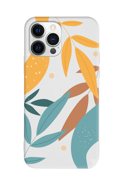 Leaf Shape Lansman Model İçi Kadife Silikon Telefon Kılıfı