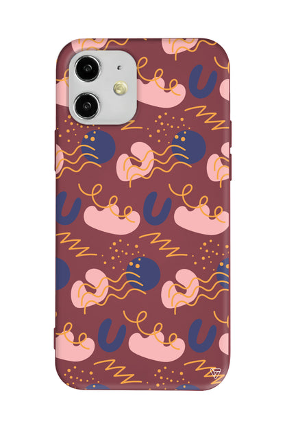 Abstract 1 Lansman Model İçi Kadife Silikon Telefon Kılıfı