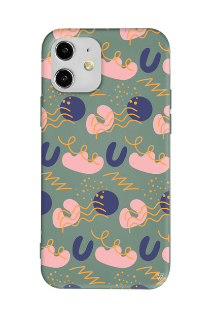 Abstract 1 Lansman Model İçi Kadife Silikon Telefon Kılıfı