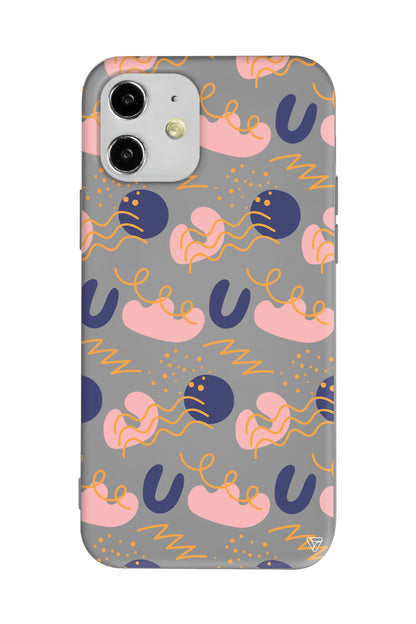 Abstract 1 Lansman Model İçi Kadife Silikon Telefon Kılıfı