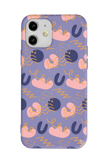 Abstract 1 Lansman Model İçi Kadife Silikon Telefon Kılıfı