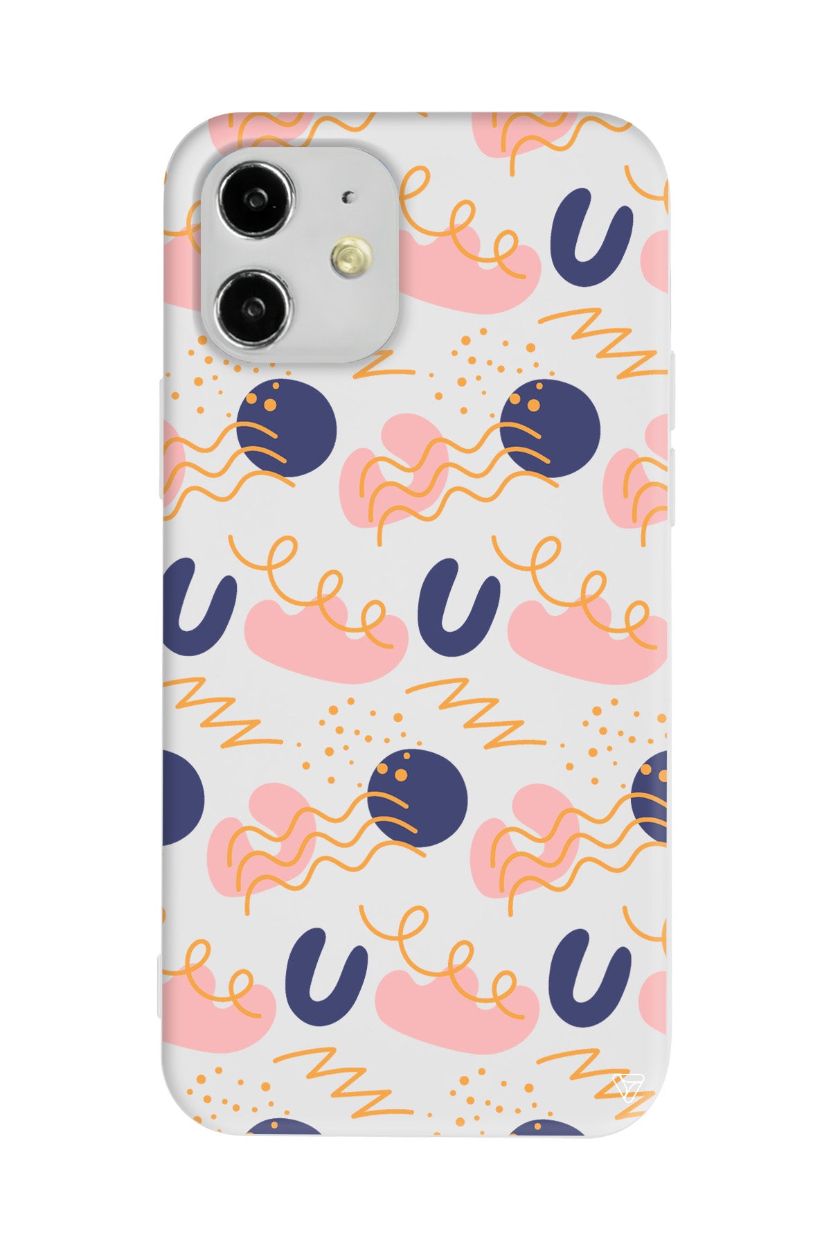 Abstract 1 Lansman Model İçi Kadife Silikon Telefon Kılıfı