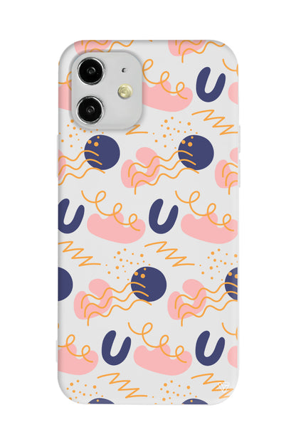 Abstract 1 Lansman Model İçi Kadife Silikon Telefon Kılıfı