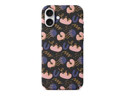 Abstract 1 Lansman Model İçi Kadife Silikon Telefon Kılıfı – Plus Serisine Özel