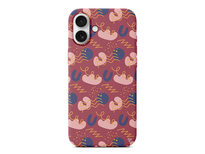 Abstract 1 Lansman Model İçi Kadife Silikon Telefon Kılıfı