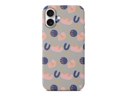 Abstract 1 Lansman Model İçi Kadife Silikon Telefon Kılıfı – Plus Serisine Özel