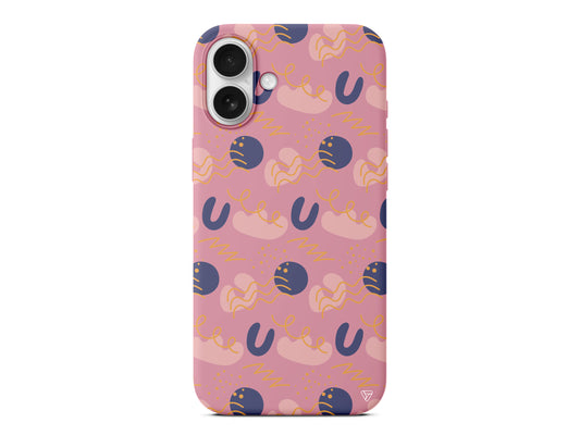 Abstract 1 Lansman Model İçi Kadife Silikon Telefon Kılıfı – Plus Serisine Özel