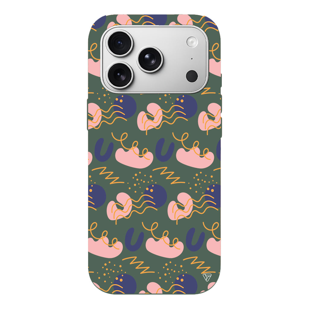 Abstract 1 Lansman Model İçi Kadife Silikon Telefon Kılıfı