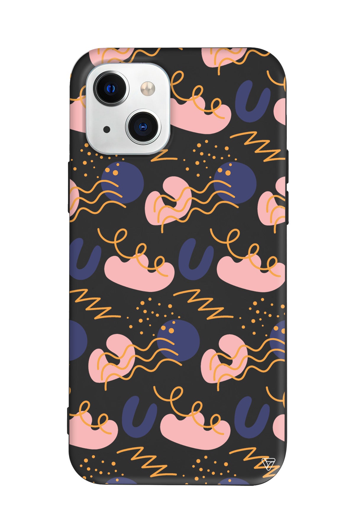 Abstract 1 Lansman Model İçi Kadife Silikon Telefon Kılıfı – Plus Serisine Özel