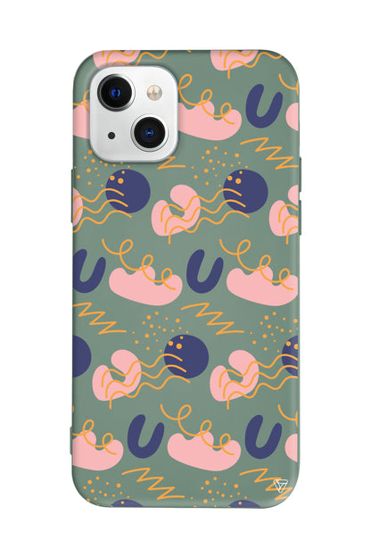 Abstract 1 Lansman Model İçi Kadife Silikon Telefon Kılıfı – Plus Serisine Özel