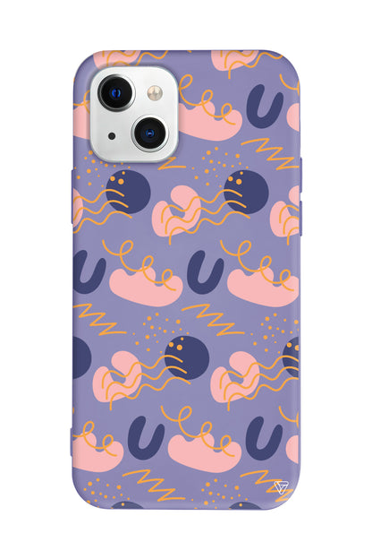 Abstract 1 Lansman Model İçi Kadife Silikon Telefon Kılıfı – Plus Serisine Özel