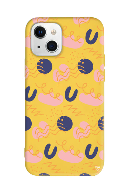 Abstract 1 Lansman Model İçi Kadife Silikon Telefon Kılıfı