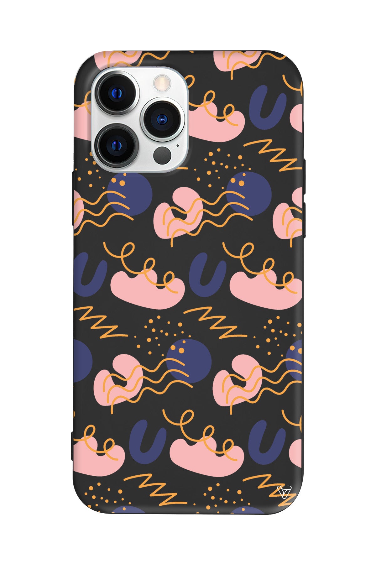 Abstract 1 Lansman Model İçi Kadife Silikon Telefon Kılıfı