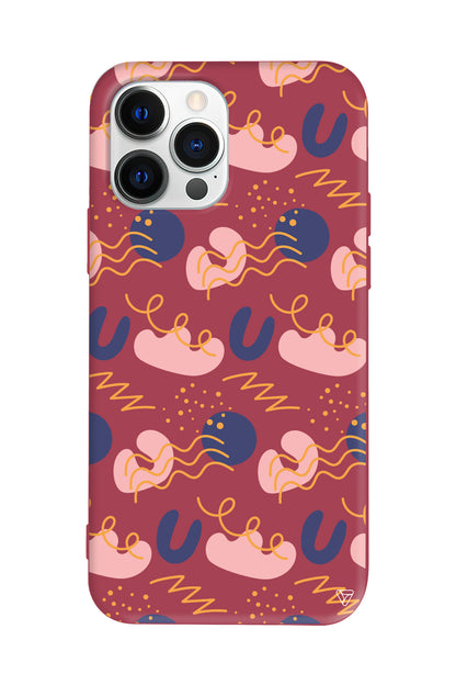 Abstract 1 Lansman Model İçi Kadife Silikon Telefon Kılıfı