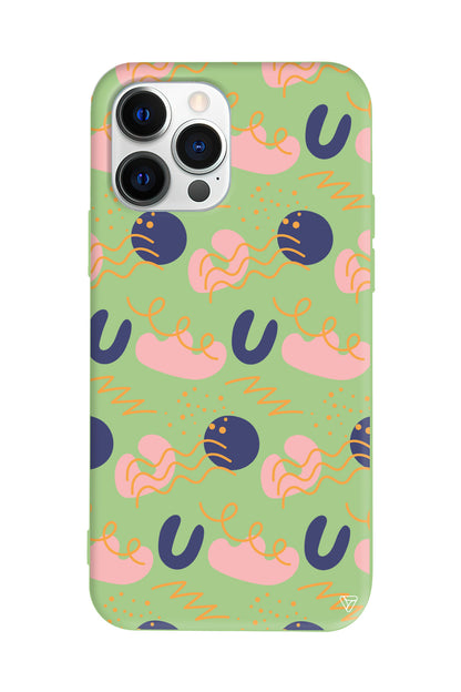 Abstract 1 Lansman Model İçi Kadife Silikon Telefon Kılıfı