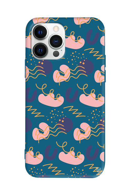 Abstract 1 Lansman Model İçi Kadife Silikon Telefon Kılıfı