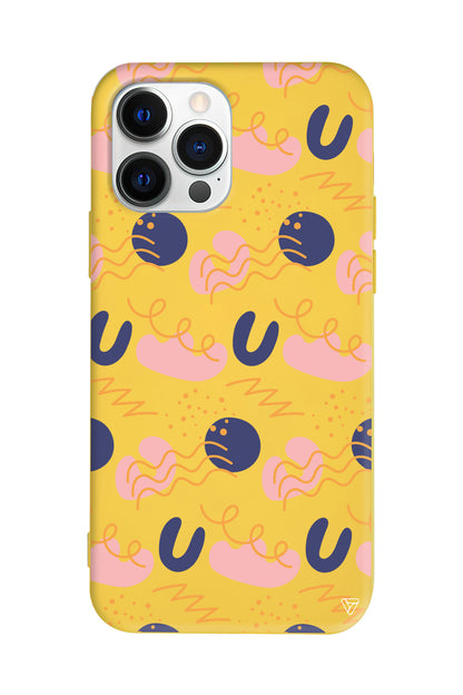 Abstract 1 Lansman Model İçi Kadife Silikon Telefon Kılıfı